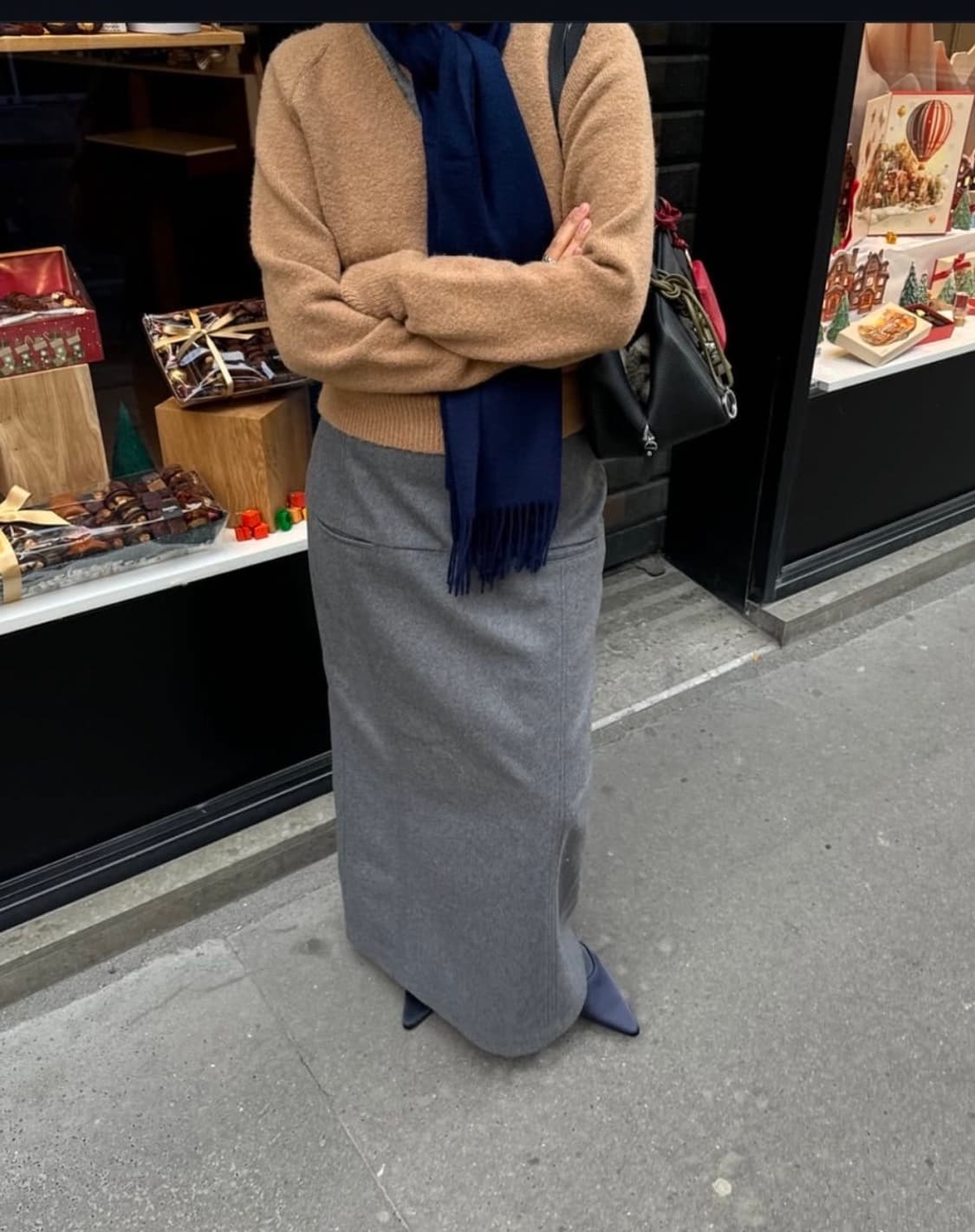 에토스 ethos Woolen H라인 맥시 스커트  상품이미지4