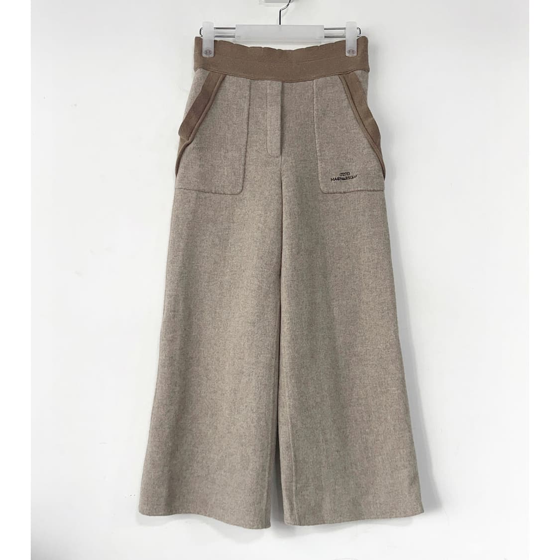 오즈세컨 24 크롭 밴딩 울 팬츠 상품이미지1