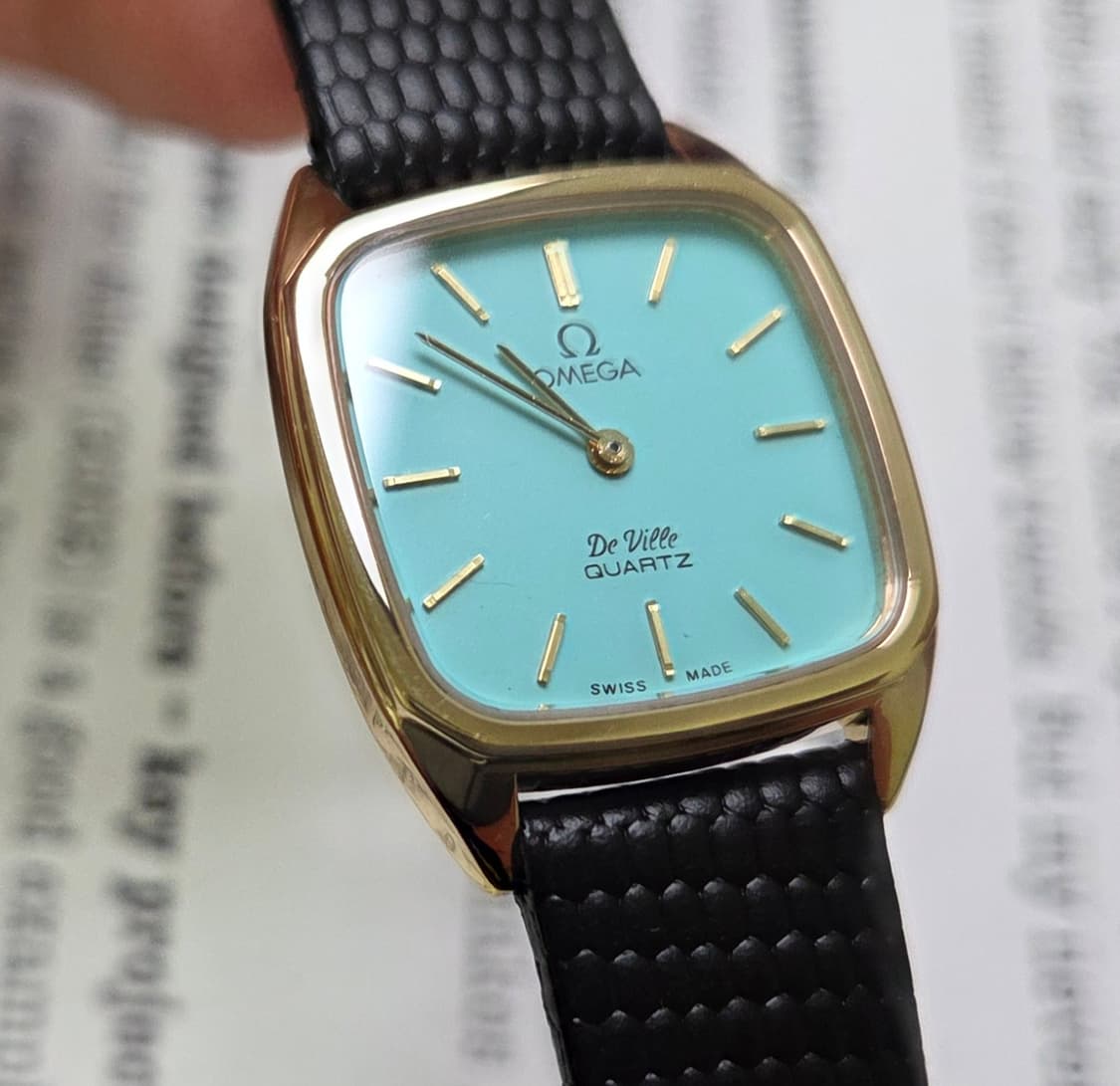 빈티지 오메가 드빌 사각 탱크 민트 쿼츠 여성용 상품이미지9
