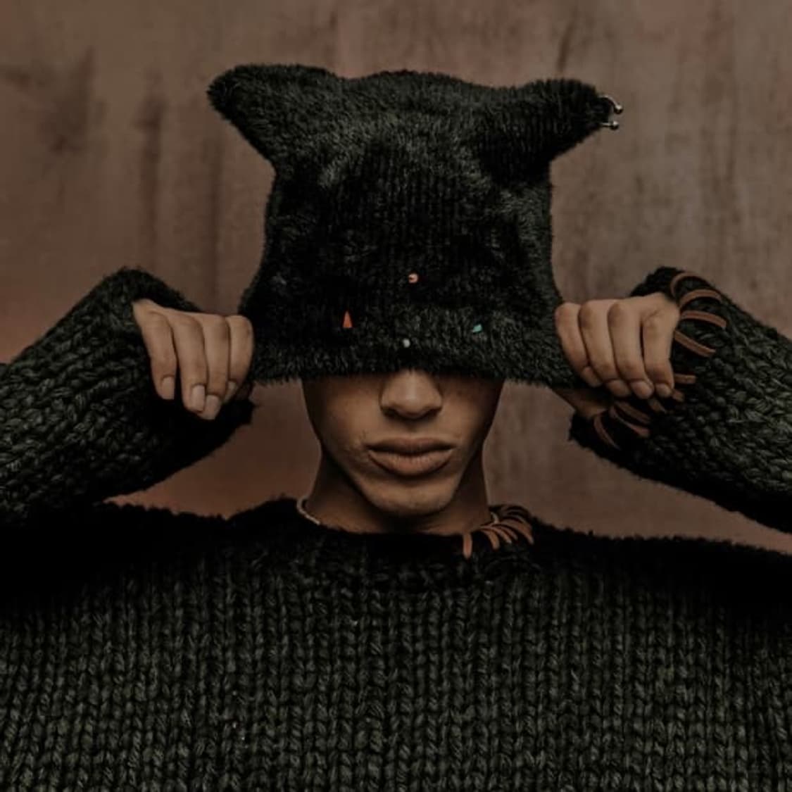 에씰미 앙고라 캣 비니 상품이미지1