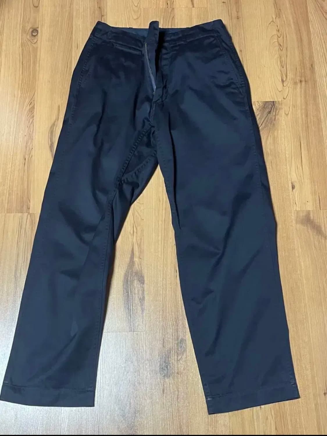 [30] 나나미카 와이드 치노, 네이비 상품이미지1