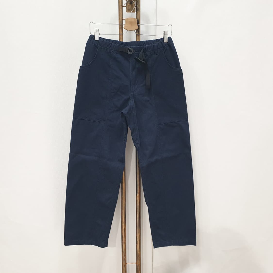 JAJU 자주 유니 벨트 포켓 팬츠 네이비 S 상품이미지2