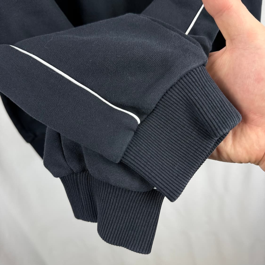 (M) 르꼬끄 프린팅 맨투맨 블랙 상품이미지4