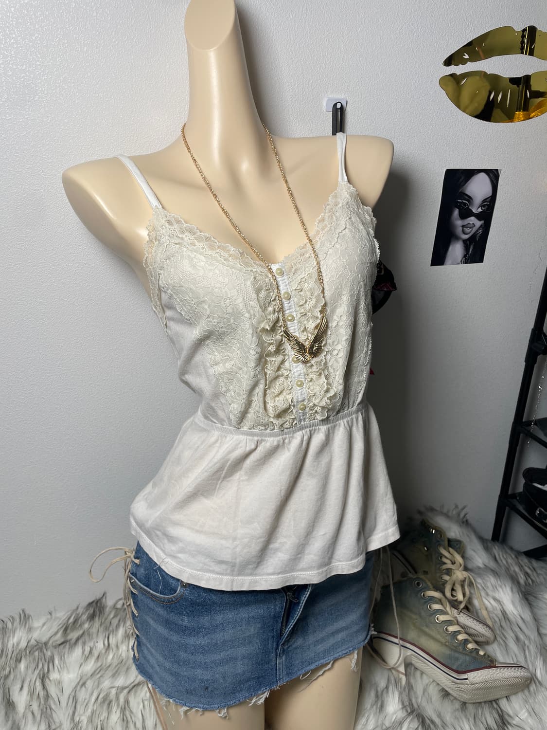 빈티지 홀리스터 레이스 슬리브리스 상품이미지1