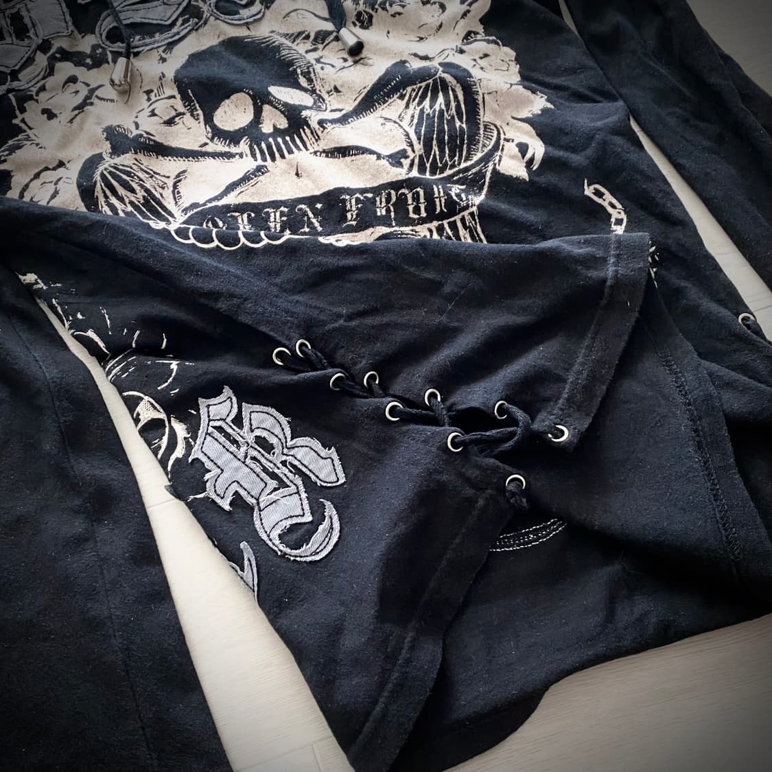 “THOUSAND” 해골 펑크 후디 상품이미지7