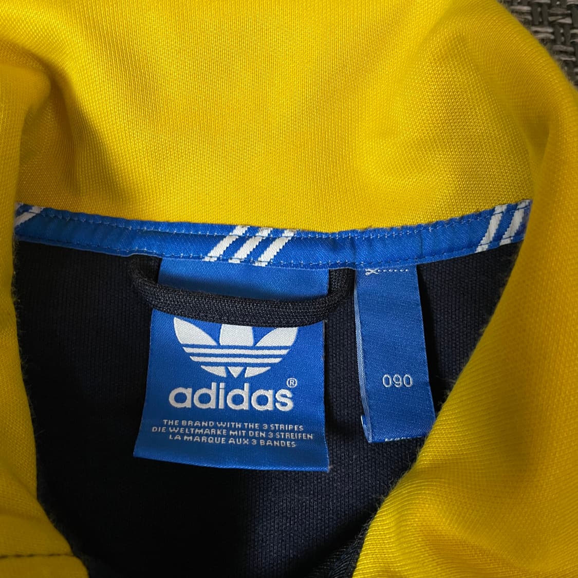 아디다스 유로파 네이비 옐로우 트랙탑 져지 90 상품이미지4