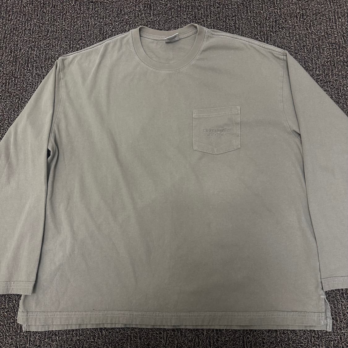 디스이즈네버댓 포켓 긴팔티셔츠 카키 L 상품이미지2