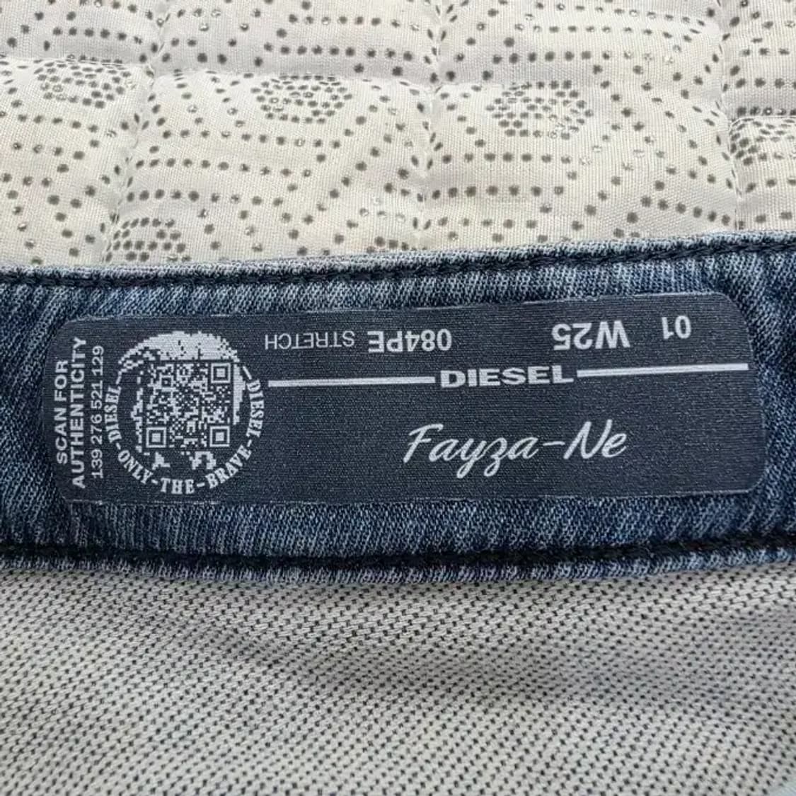 Diesel 디젤 데미지 워싱 여성 데님 W25 상품이미지4