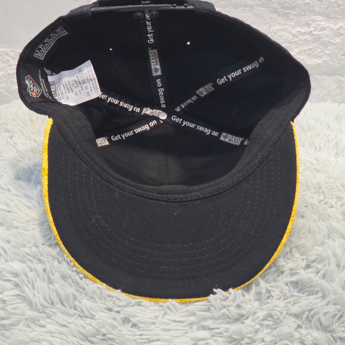 L5-2:어반스웨거 일(ill!) 레터링 블랙 옐로우 스냅백(56-59) 상품이미지8