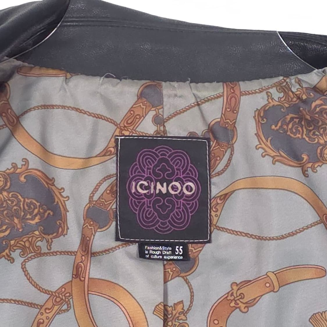 ICINOO 페미닌 셔링 양가죽 블레이저 자켓 55 상품이미지6