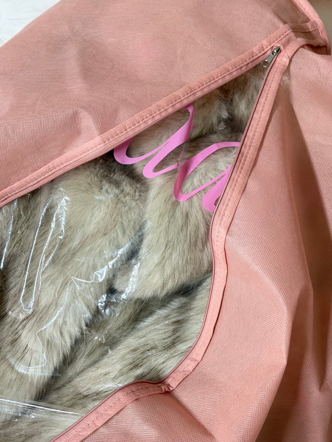 헤이그 테디베어 코트 아이보리 퍼코트 상품이미지3