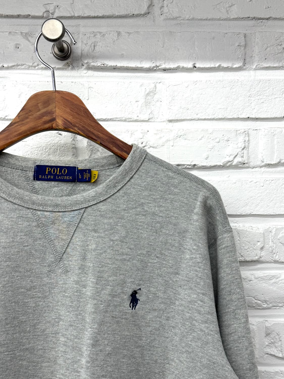 폴로 그레이 맨투맨 상품이미지4