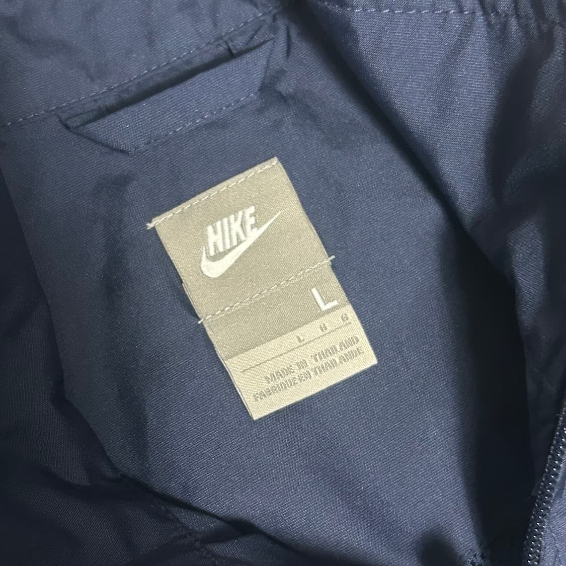 L 나이키 올드스쿨 사이드라인 네이비 바람막이  상품이미지4