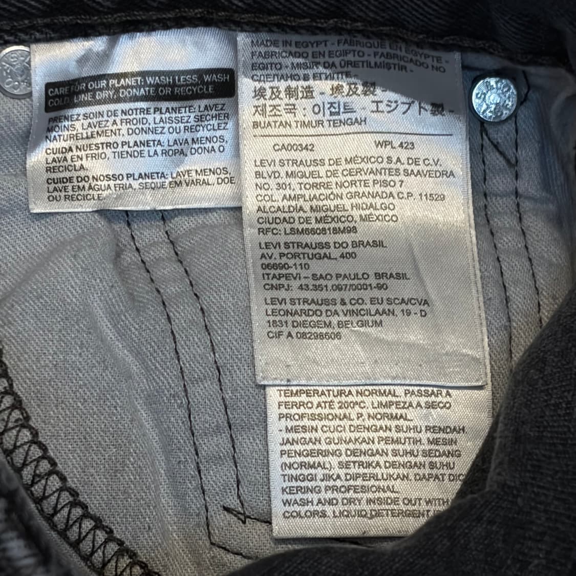 00s 미국 빈티지 리바이스 505 블랙진 청바지 상품이미지8