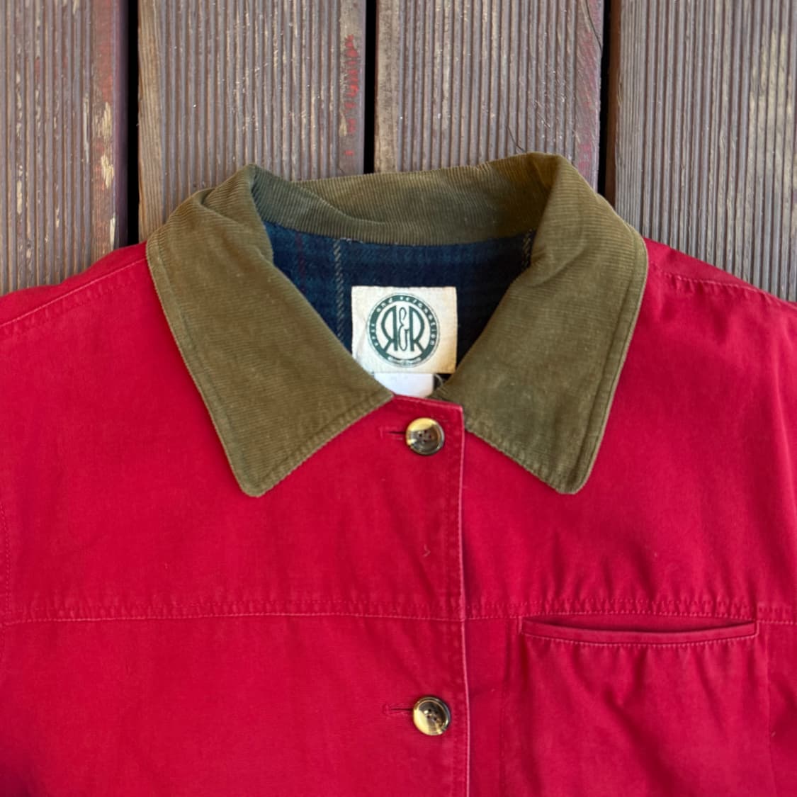 빈티지 레드 초어자켓 상품이미지2