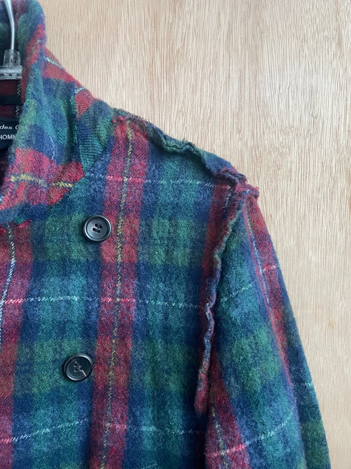 꼼데가르송 옴므 인사이드 아웃 축융 코트 상품이미지6