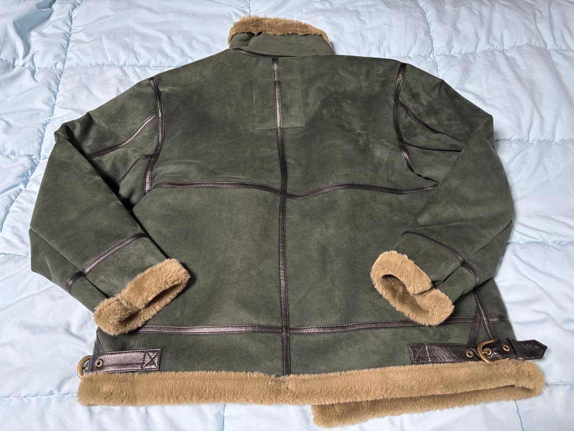 L) vdr B-3 플라이트 자켓 무스탕 무통 자켓 상품이미지3