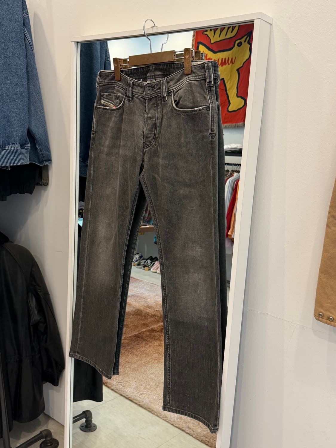 00s Diesel 디젤 YARIK B 흑청 데님 팬츠 (33inch) 상품이미지1