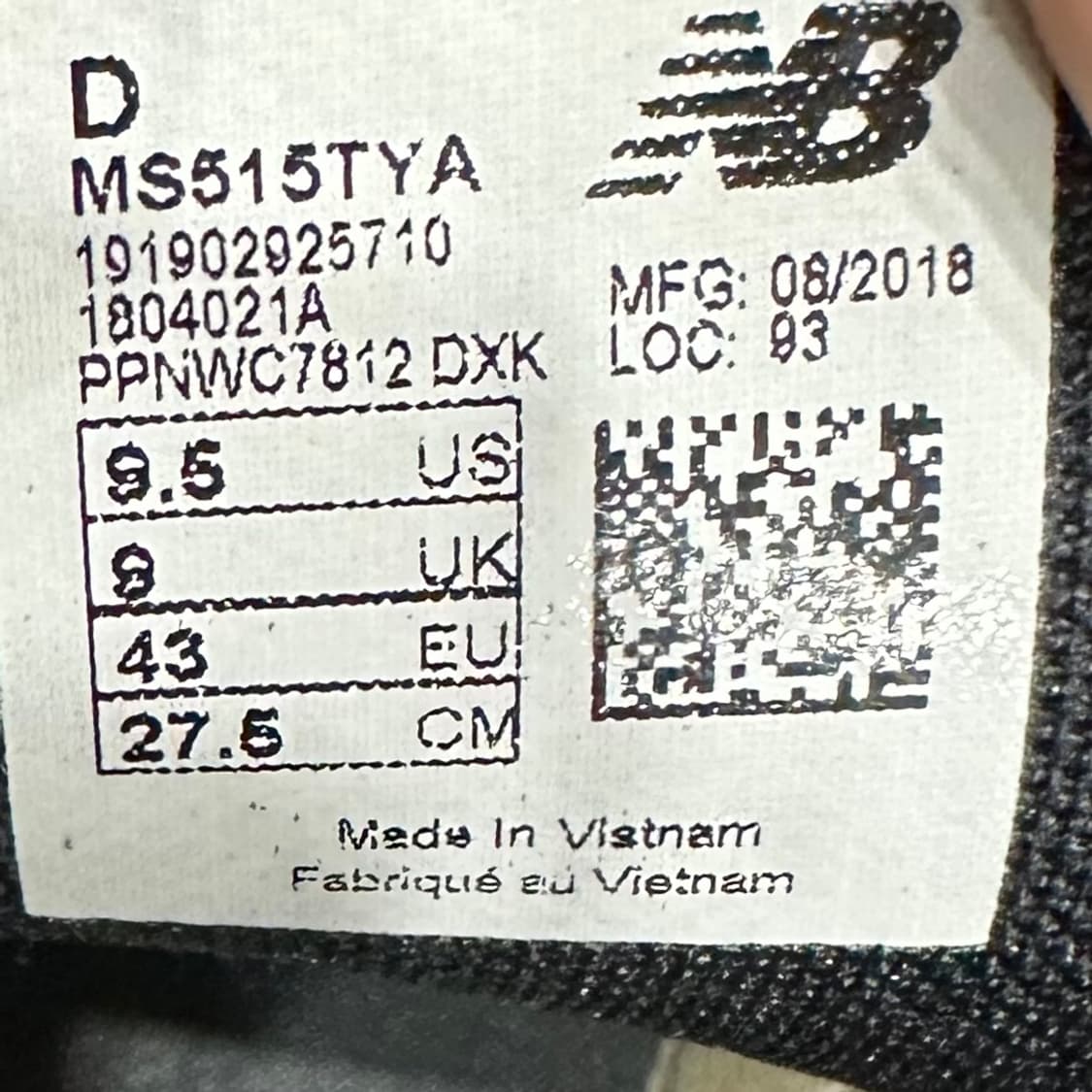 275) 뉴발란스 운동화 남성 남자 신발 515 블랙 런닝화 상품이미지9