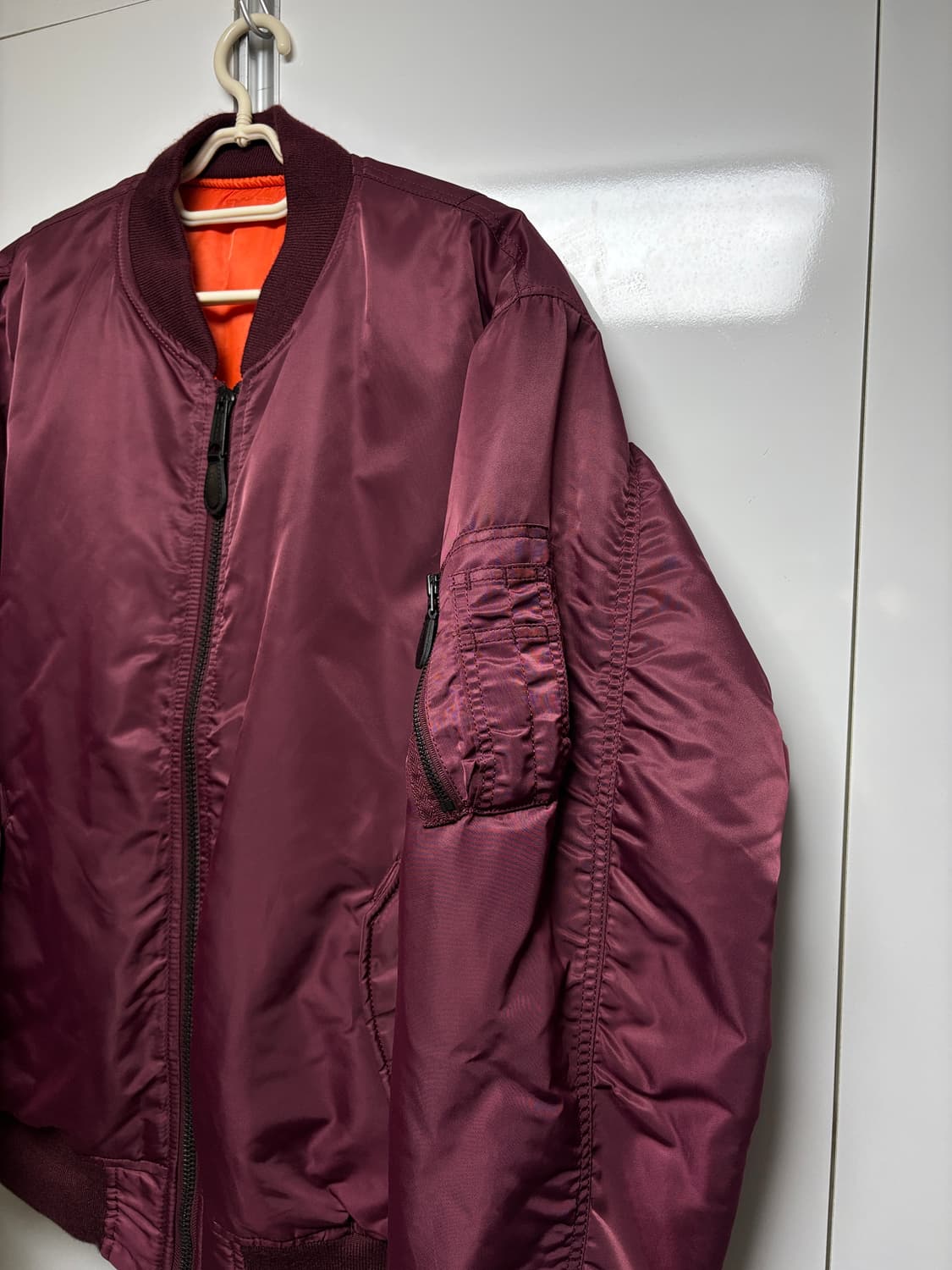 아비렉스 베이직 MA-1 버건디 상품이미지4