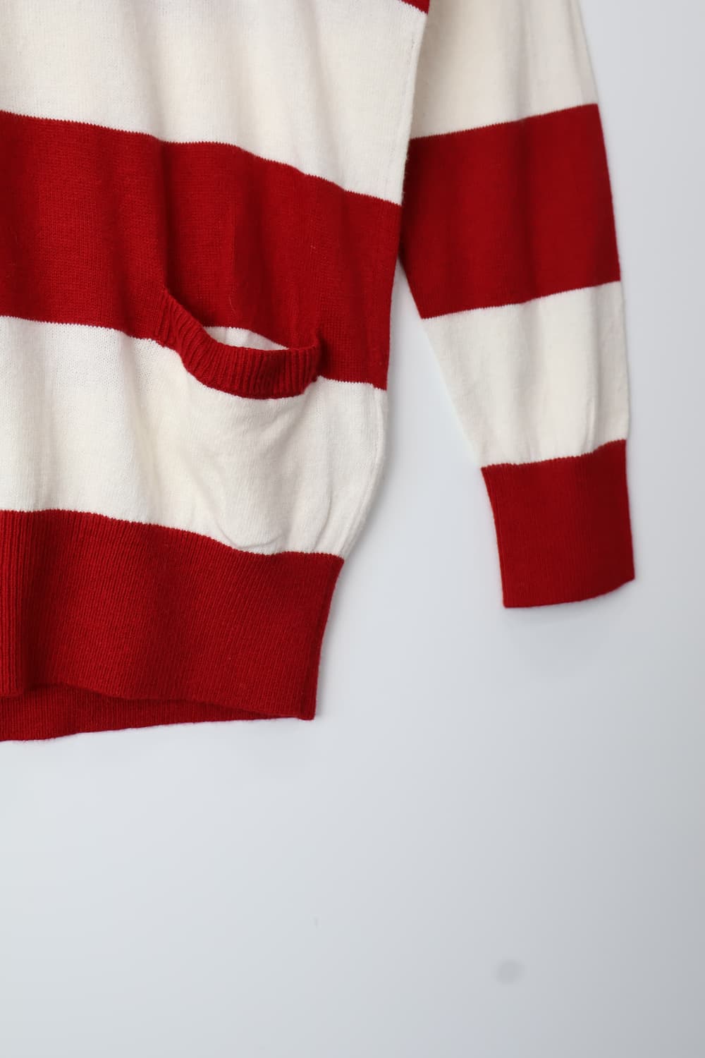 Abercrombie Red Striped Knit Top 상품이미지8