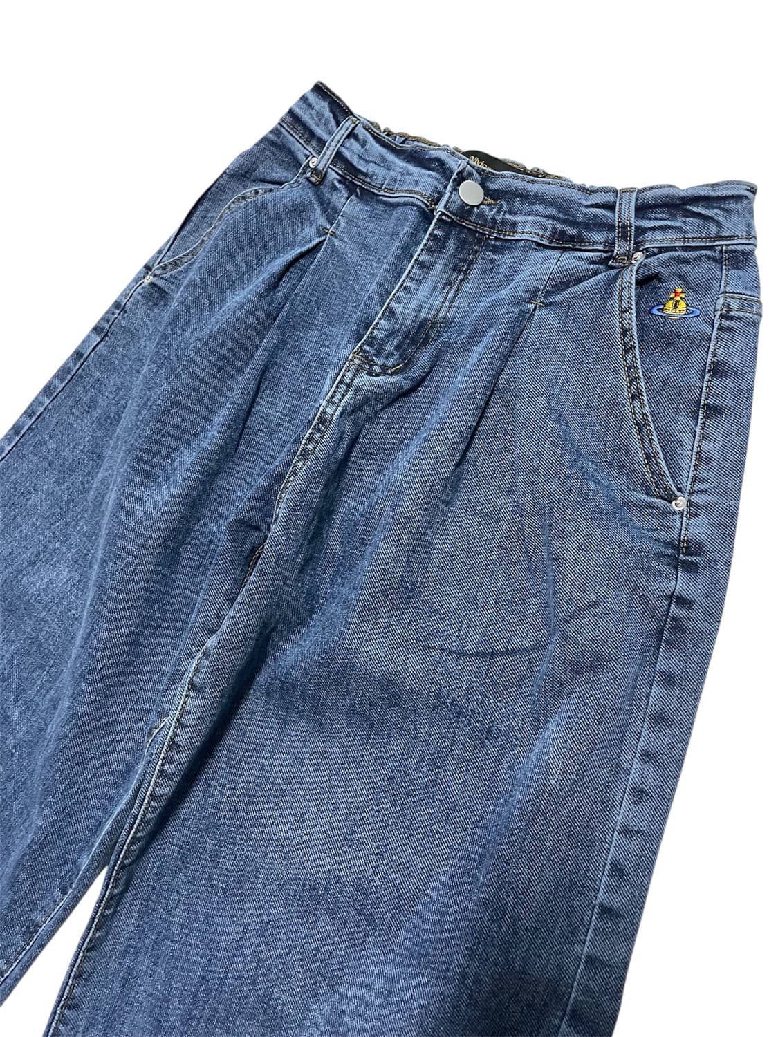 비비안웨스트우드 앵글로매니아 빈티지 데님 일자팬츠 y2k갸루핀터00s 상품이미지8