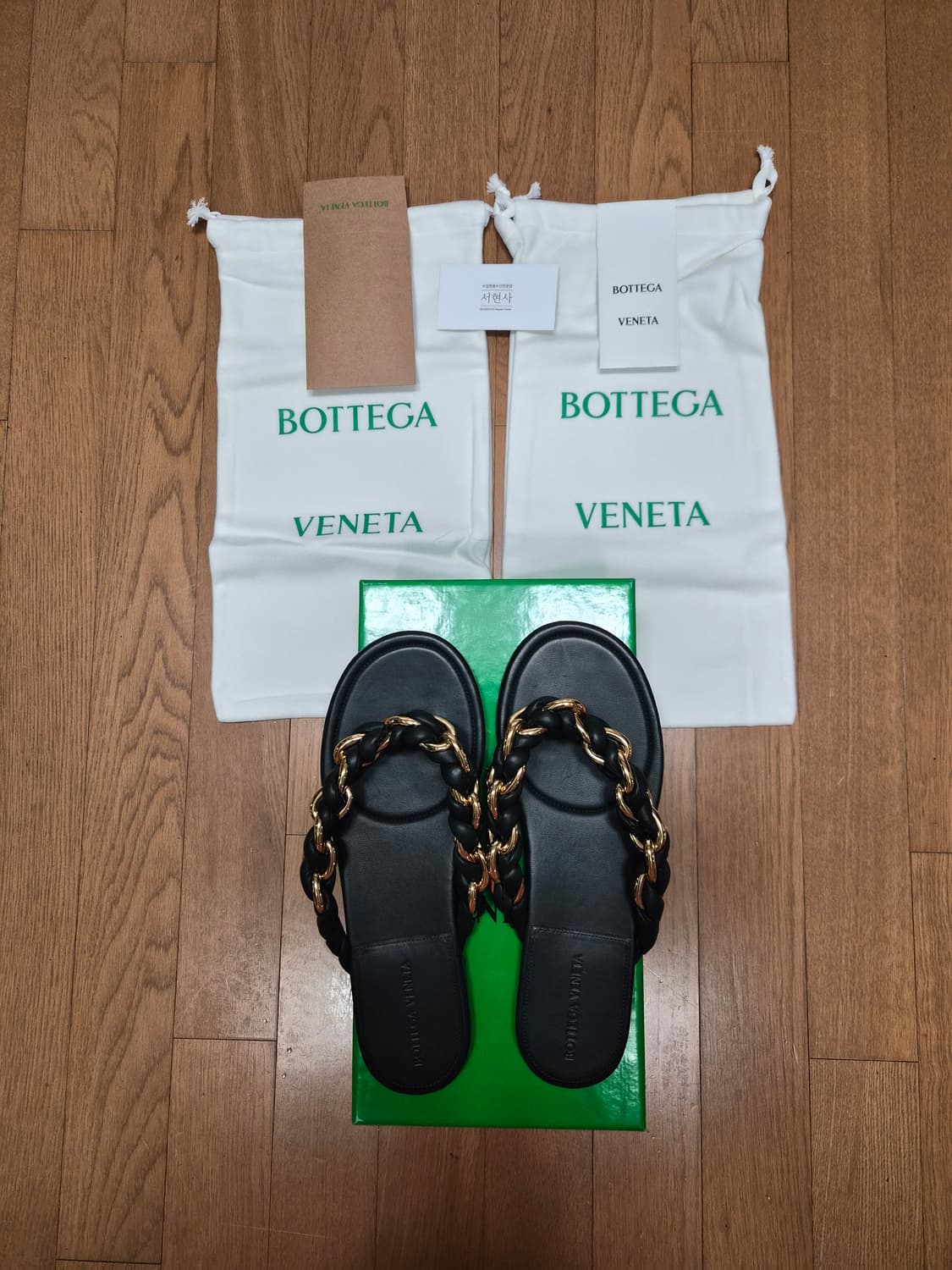 (정품) 보테가베네타 나파가죽 슬리퍼 36.5 (명품 샌들 여자 신발) 상품이미지1