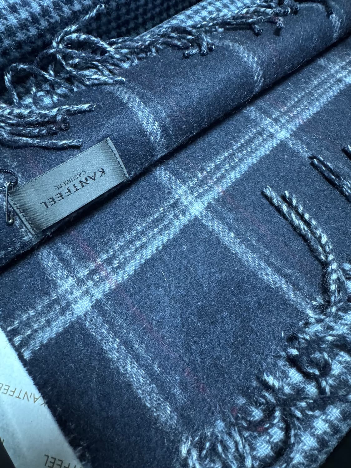 미착용 KANTFEEL 칸트필 양면 캐시미어 머플러 상품이미지5