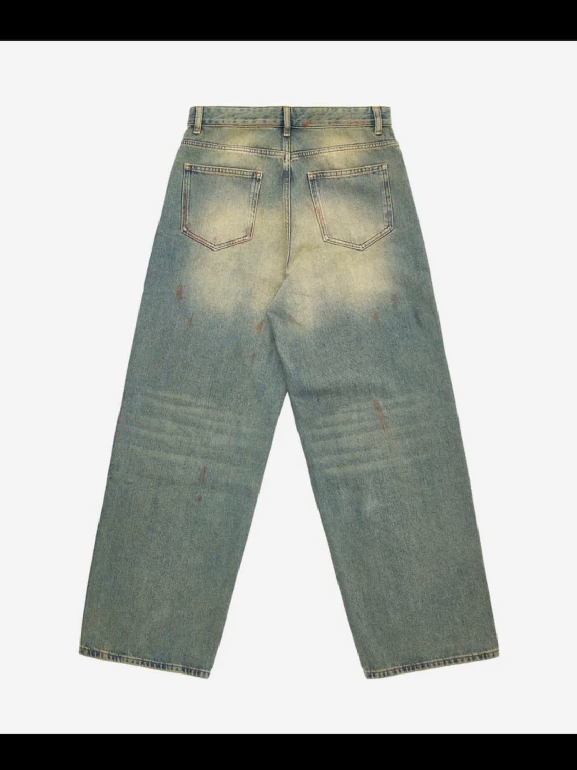 #0331 under rise loose fit - dirty blue 상품이미지2