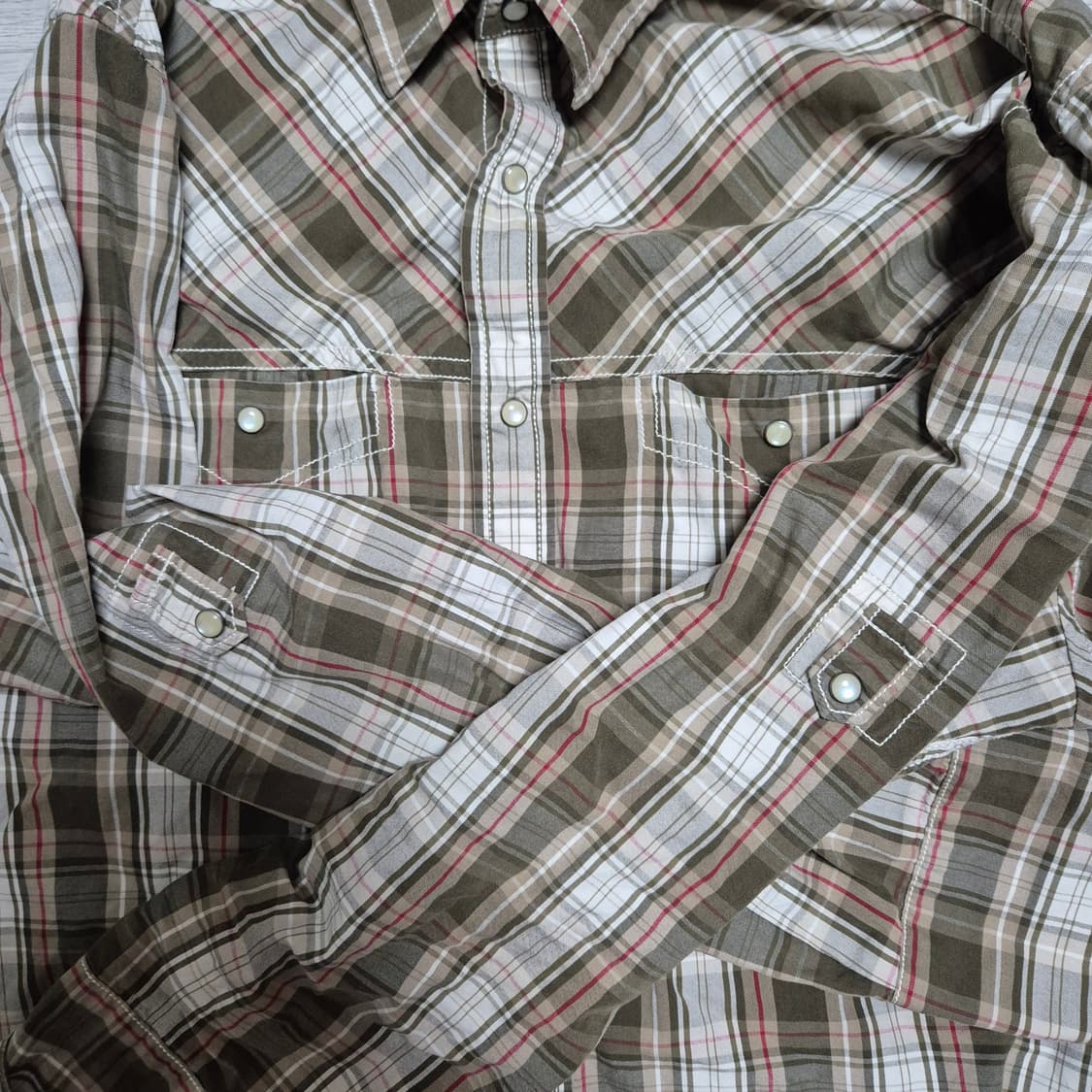 00'S OLD GAP 올드갭 체크 웨스턴 셔츠 상품이미지3