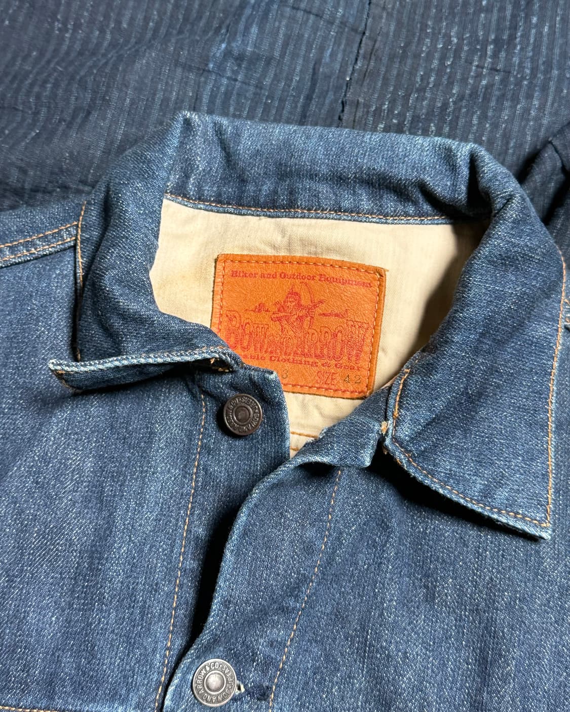 90-00‘s 라운드 하우스 Lot RJ03 데님 트러커 자켓 42 상품이미지2