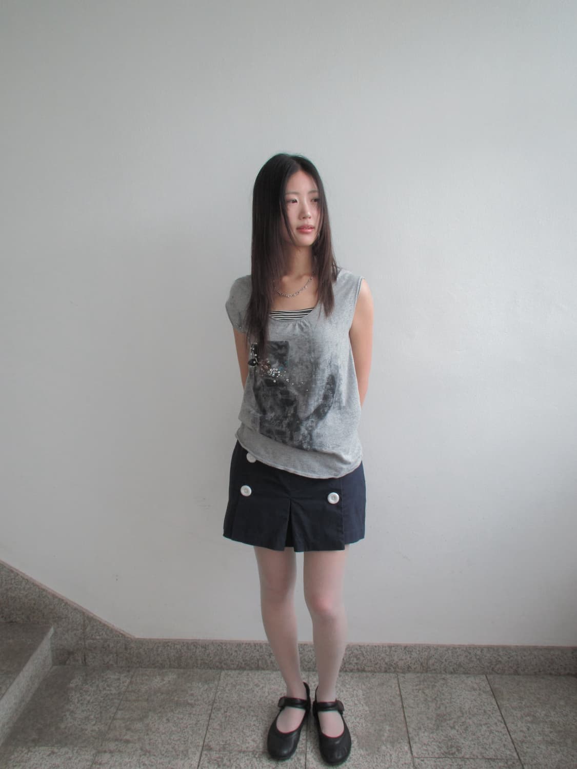Black Maria Cat beads top 상품이미지2