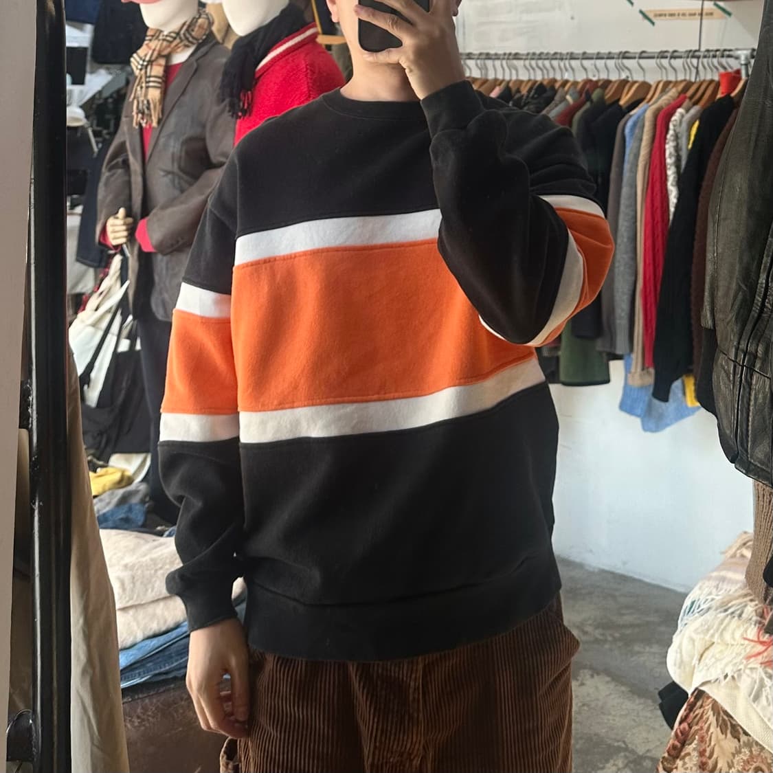 (착용컷) BEAMS 헤비 스웻 셔츠 (남성용 100-103) 상품이미지3