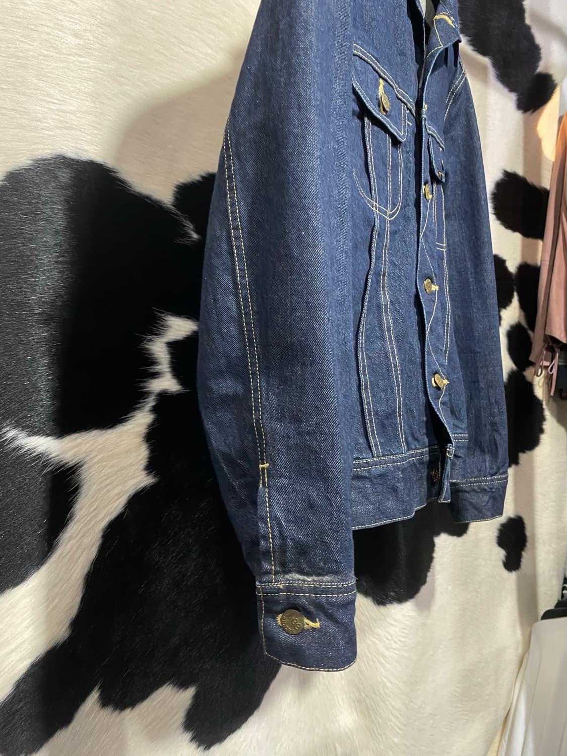 Lee 옐로 스티치 데님 자켓 상품이미지3