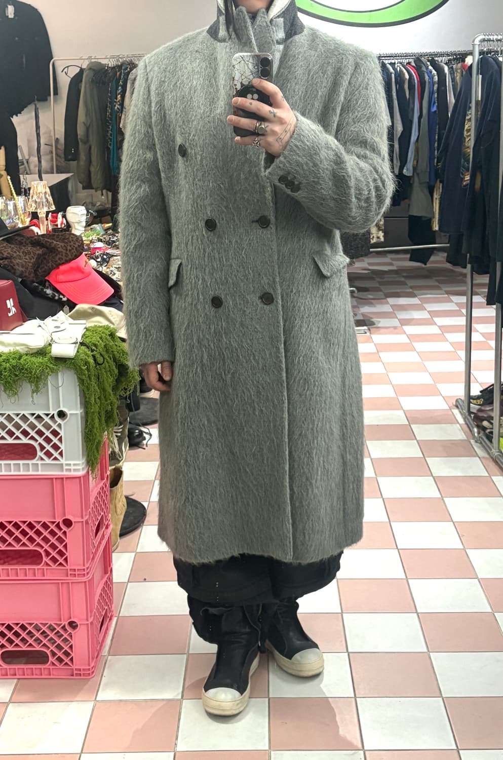 TTF✳️아워레가시 모헤어 웨일 코트 48 상품이미지5