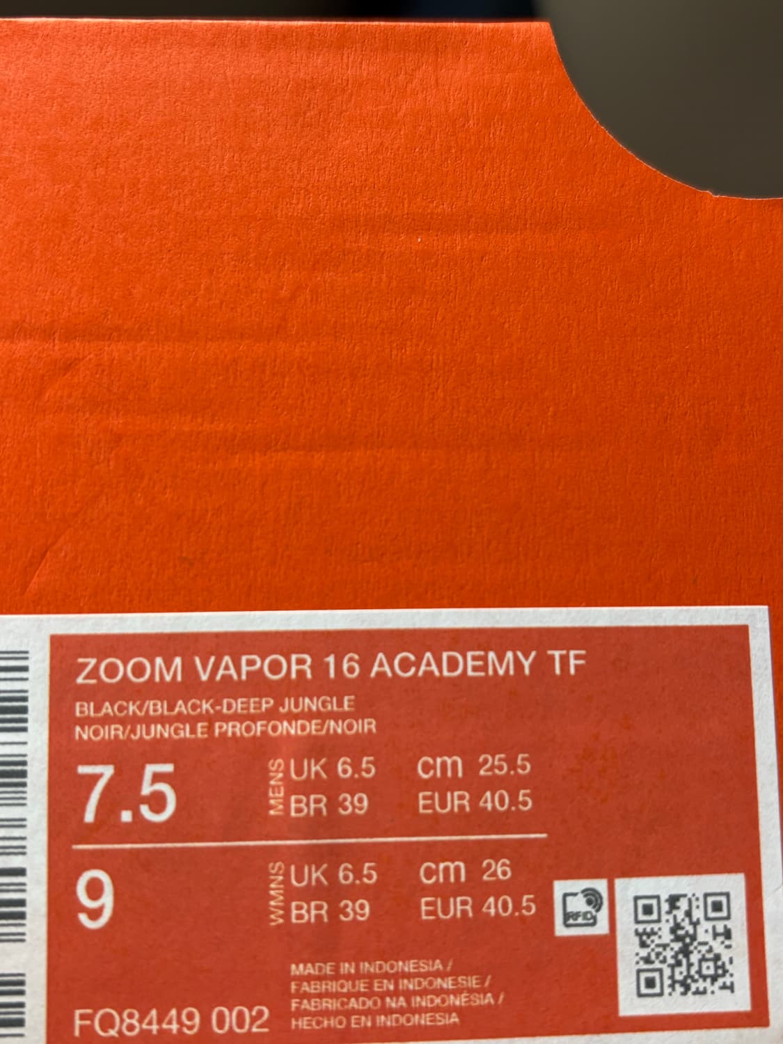 [255] 나이키 머큐리얼 베이퍼 16 아카데미 TF 풋살화 상품이미지3