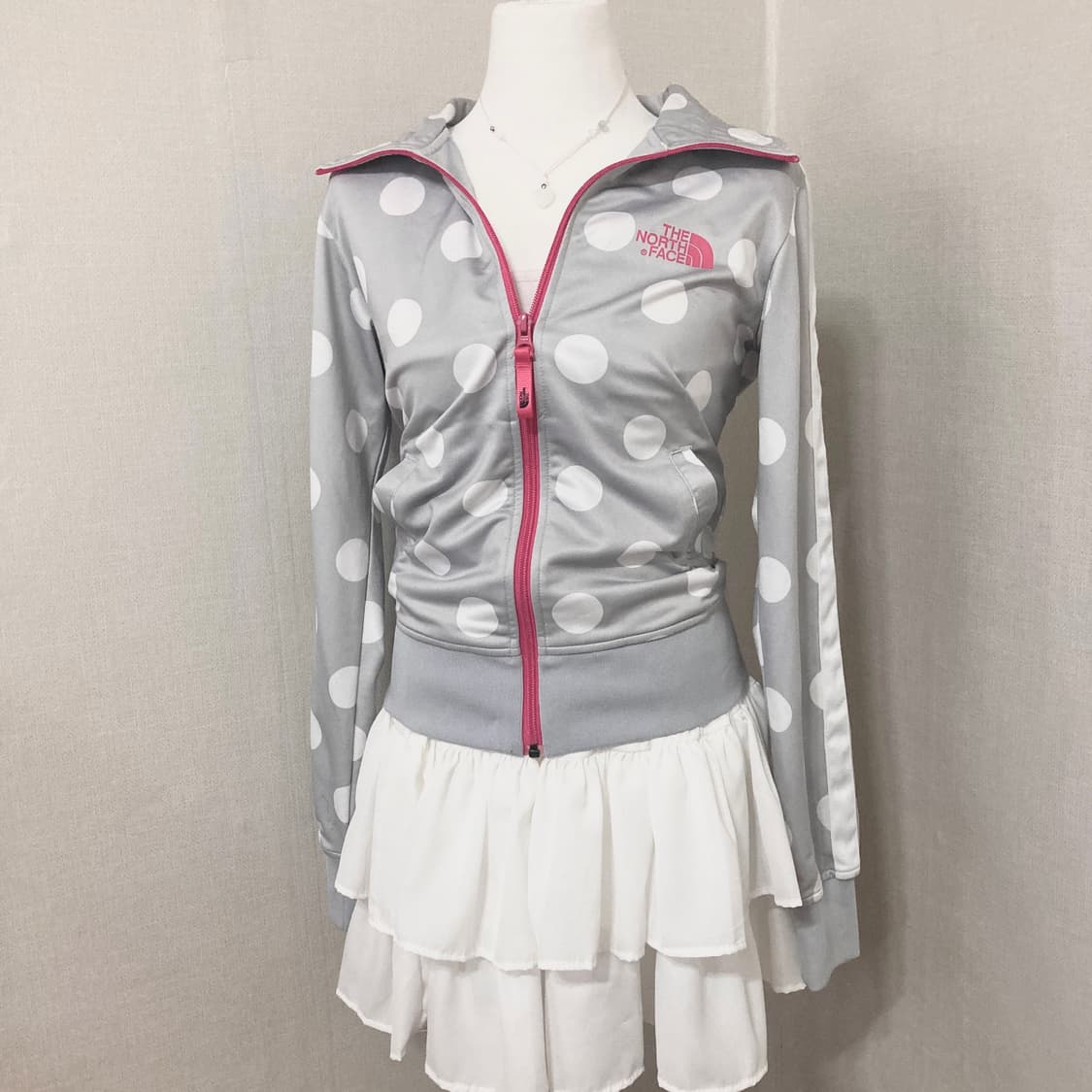 노스페이스 도트 여성용 집업 S 상품이미지1