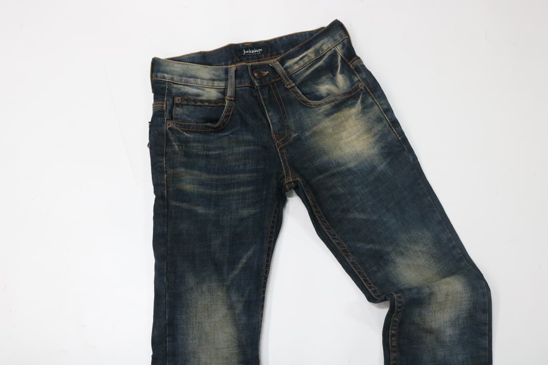 Jukebox 쥬크박스 빈티지 워싱 백포켓 지퍼 디테일 데님 팬츠 상품이미지3