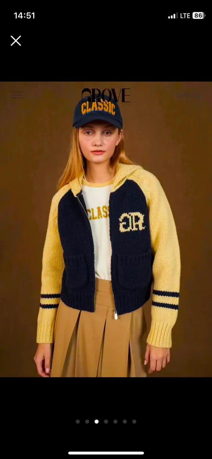 그로브 플리츠 스커트 치마 S 베이지 상품이미지3