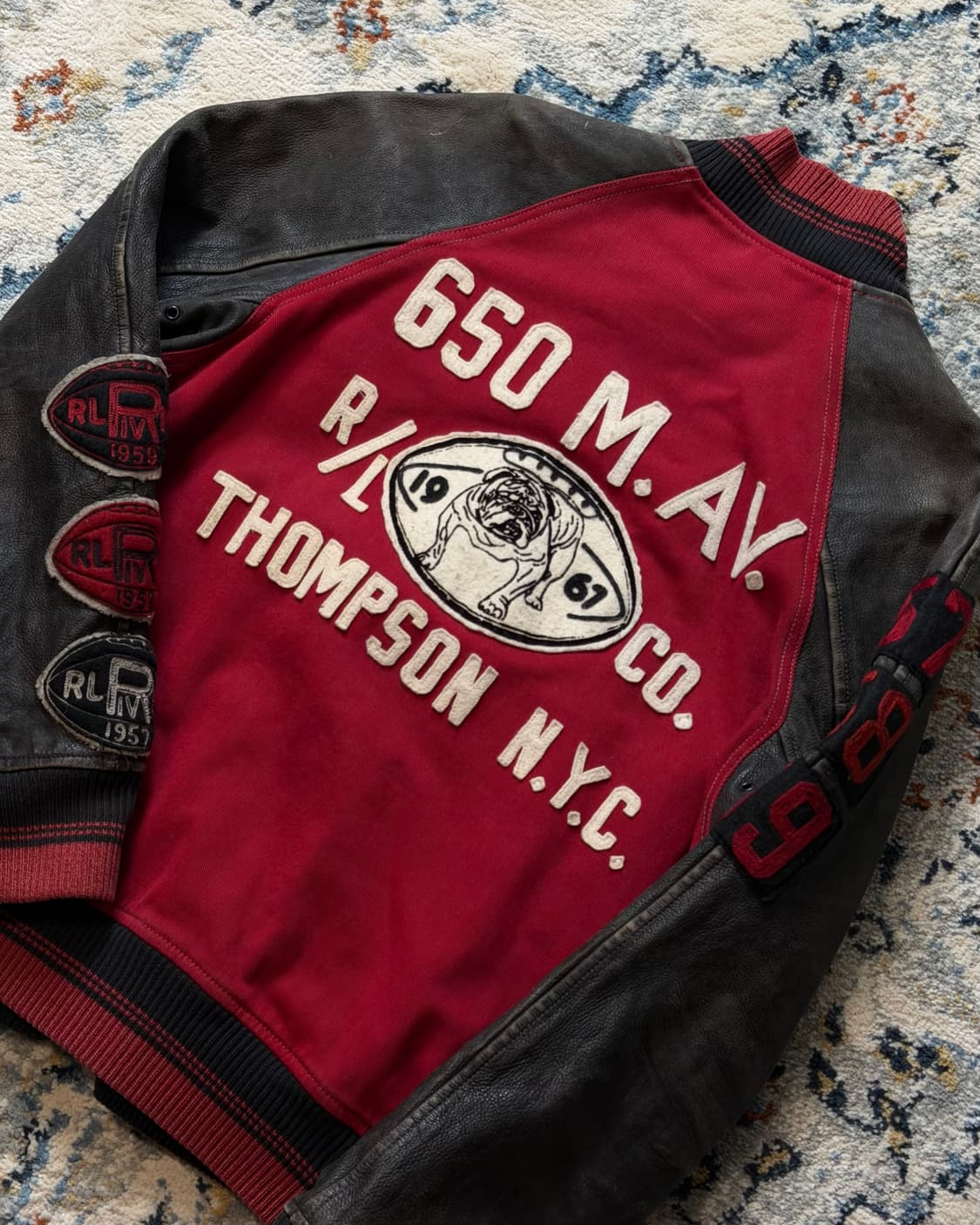 Polo Ralph Lauren Leather Varsity Jacket 상품이미지9