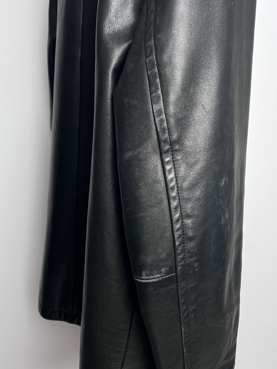 Old GAP Genuine Leather Car Coat L 상품이미지7