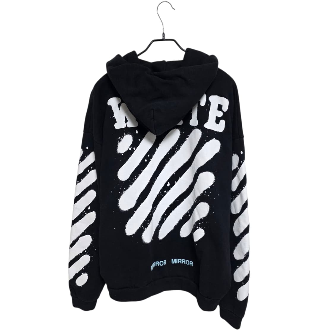 오프화이트 스프레이 후드티셔츠 상품이미지2