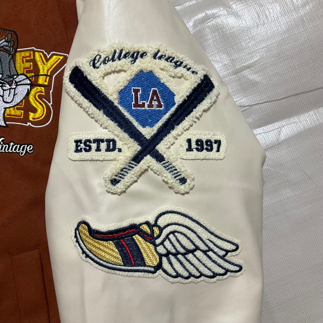 빈티지 루니툰즈 바시티 자켓 L 상품이미지5