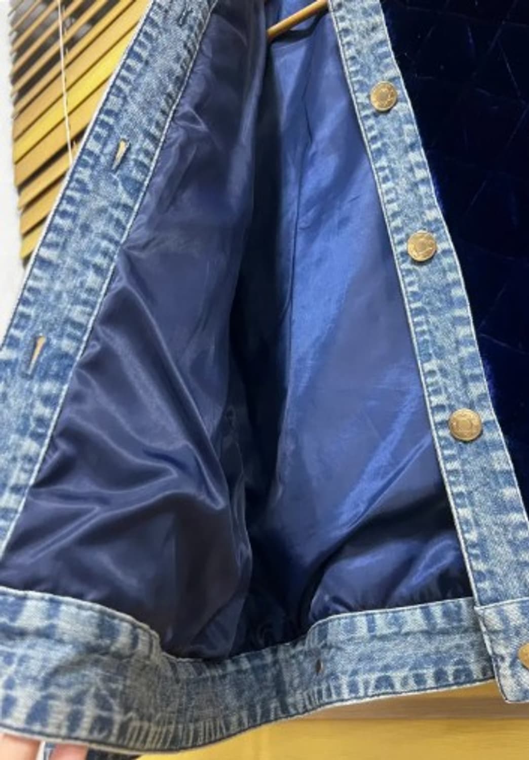 브리엘(BREAL) 여성 벨벳데님점퍼 100 상품이미지5