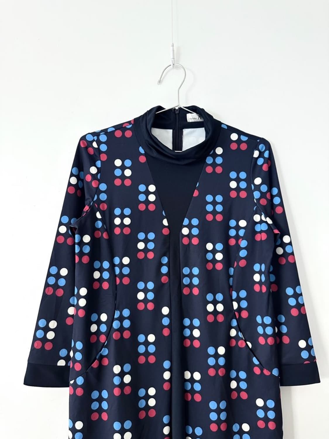 MACHIKO dot tension ops & top / navy 상품이미지2