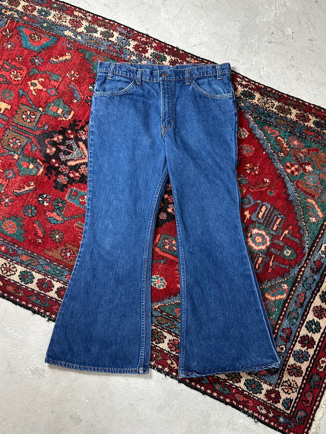 80's USA Made 빈티지 리바이스 684 벨바텀 부츠컷 체인스티치 상품이미지2