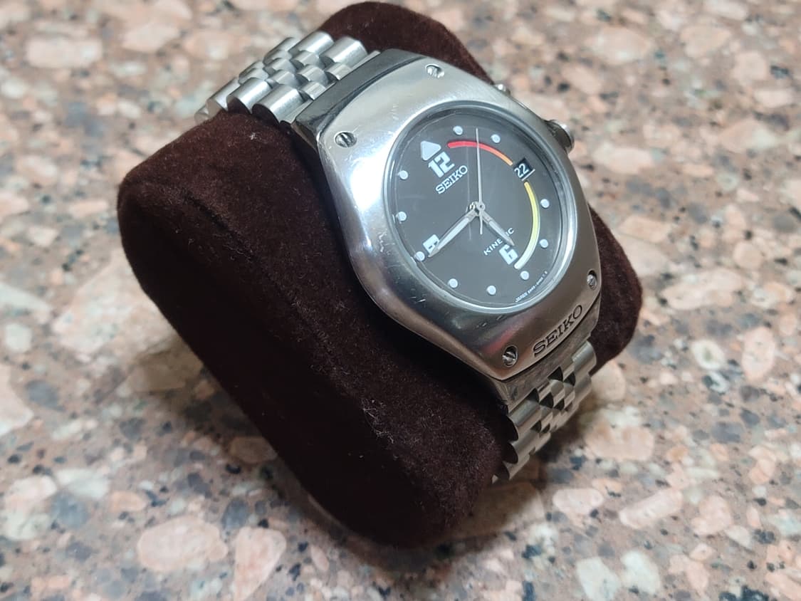 90s 세이코 명품 디자이너 키네틱 빈티지 쿼츠 시계 상품이미지5