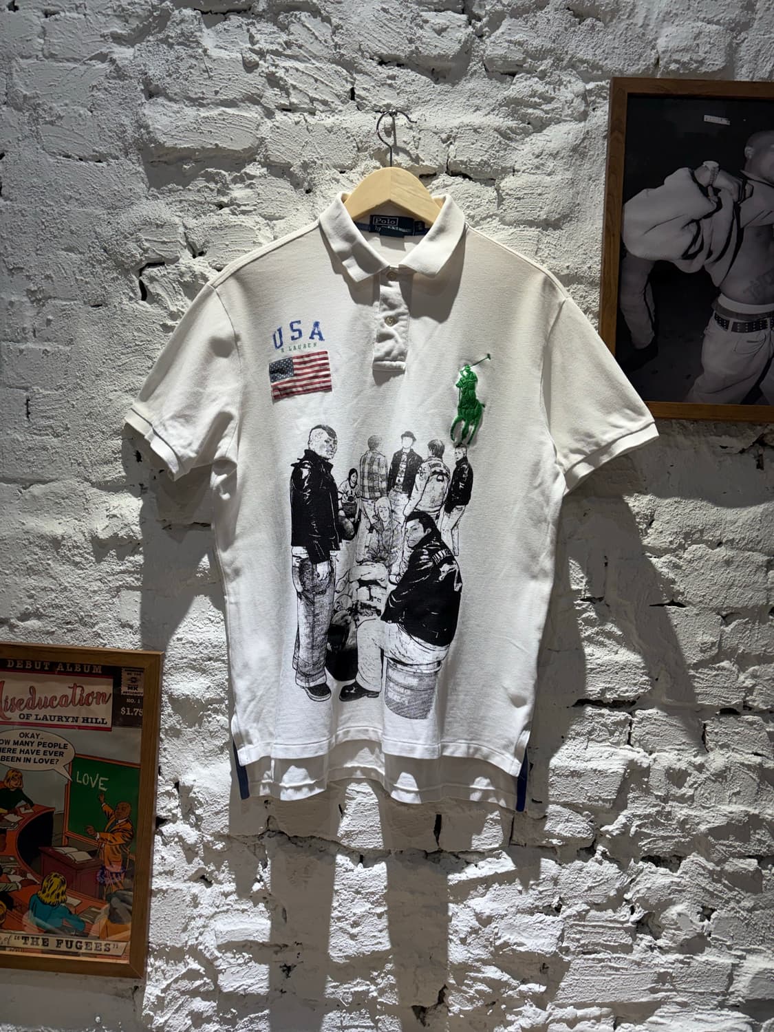 폴로 빅포니 성조기 USA 치프키프 커스텀 카라반팔티셔츠 상품이미지1