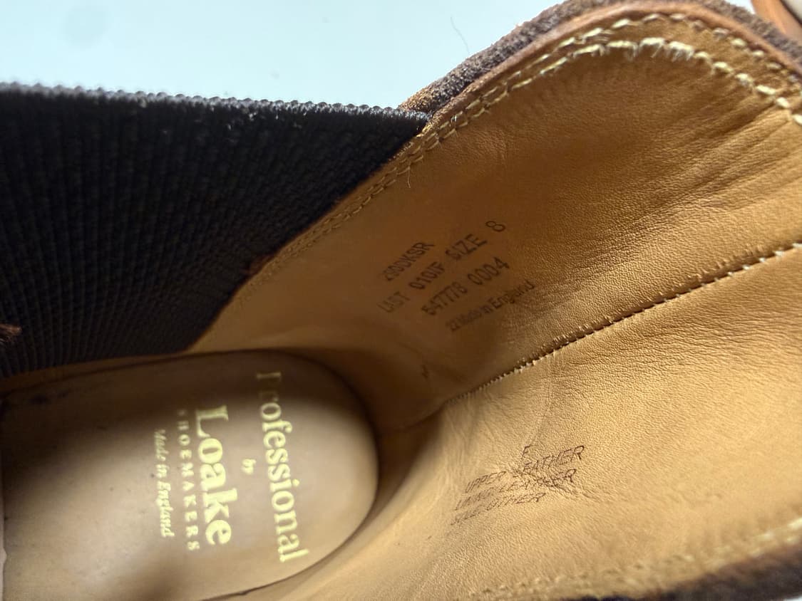 로크 290 다크브라운 첼시부츠 UK8F 상품이미지4