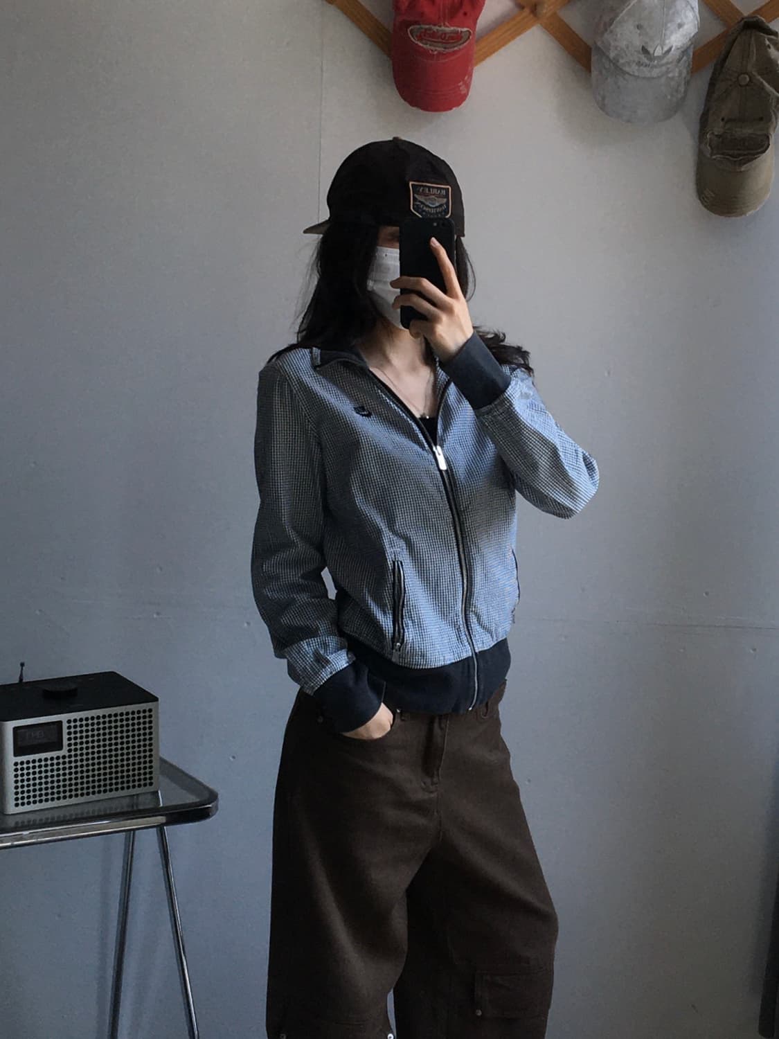 나이키 퓨추라로고 체크패턴 자켓 상품이미지2